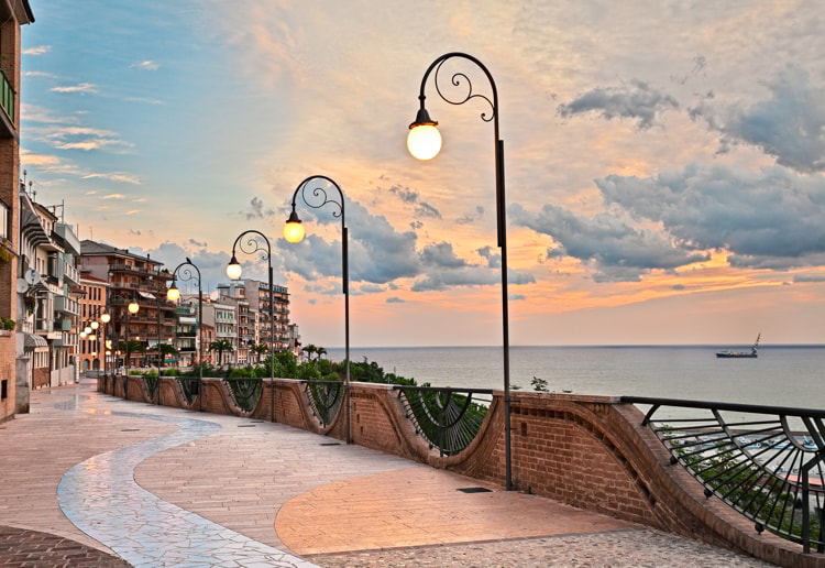 Beautiful terrace on Abruzzo, Italy