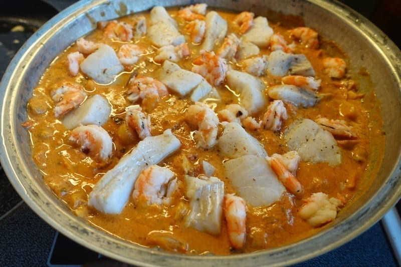 Cataplana, a traditional dish in the Algarve, Portugal